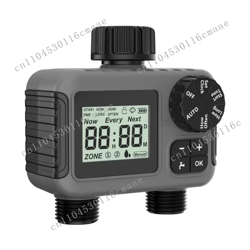 SGW06M 2-way automatic watering device, water timer, garden timing irrigation, automatic waterproof watering controller