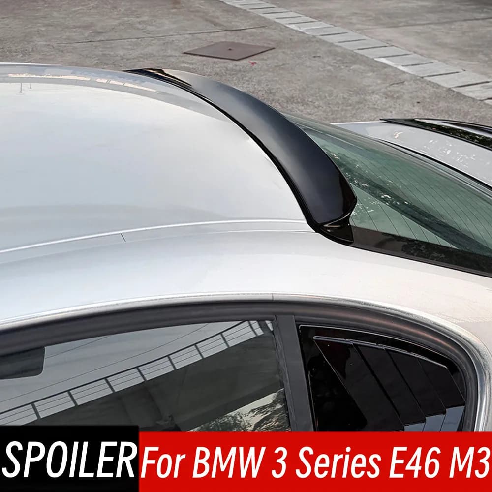 For 1998-2004 BMW 3 Series E46 M3 316i 318i 320i M52 M54 4 Door Rear Window Roof Spoiler Wings Car Exterior Accessories Part