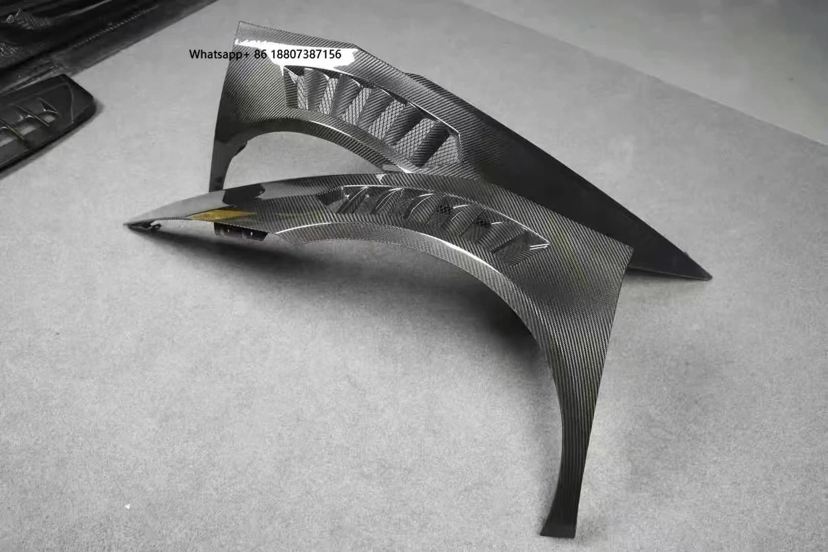 High Quality V Style Dry Carbon Fiber Front Fender forLamborghini Huracan LP610 LP580 Perfect Fitment