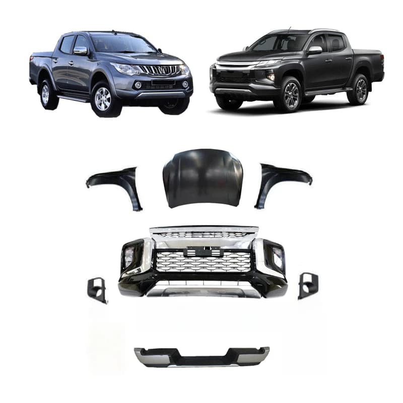 Hot Selling Sport Style Fr Bumper Conversion Kit Exterior Replacement Tuning 4x4 Off-Road for Triton 2015-2020