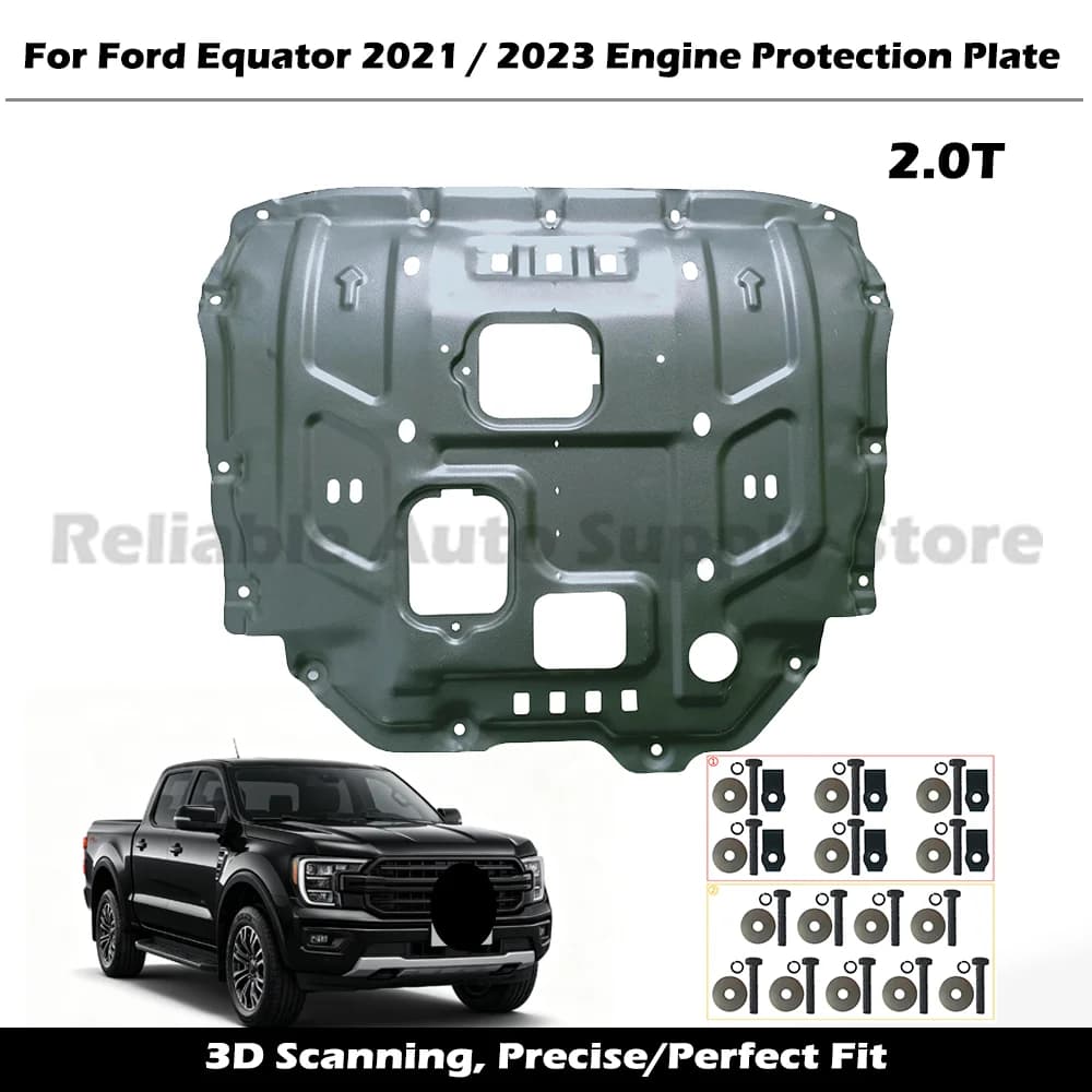 Durable Engine Guard Durable Underbody Protection Splash Proof Mud Flap Car Bottom Shield For Ford Equator 2021/2023 2.0T
