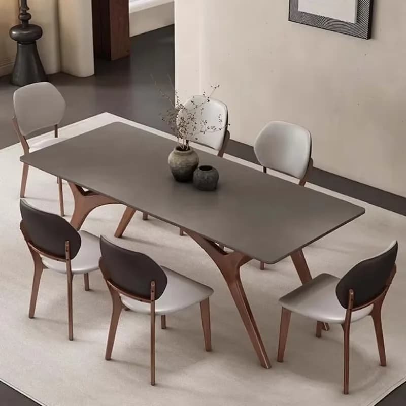 Kitchen Wooden Dining Table Set Living Room Modern Luxury Restaurant Dining Table Rectangular Design Tavoli Da Pranzo Furniture
