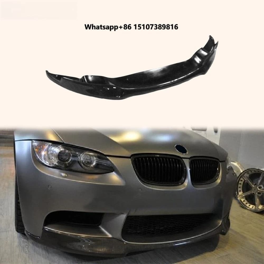For E92 Real M3 07-13 Coupe Carbon Fiber VER Style Front Bumper Lip Splitter