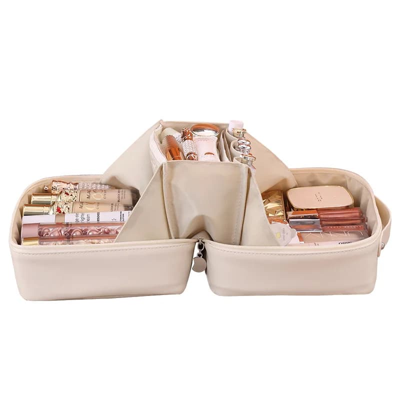 New Flame Cosmetic Bag Premium Sense Large Capacity Travel Portable Cosmetics Storage Bag