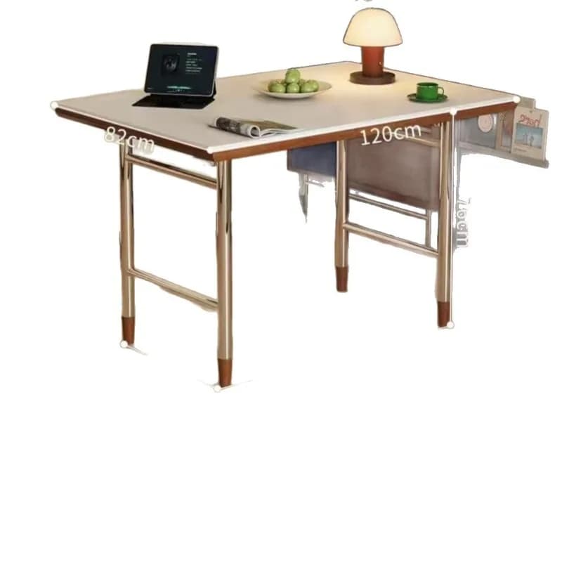 Dining table retro style solid wood rectangular table light luxury household small apartment log furniture