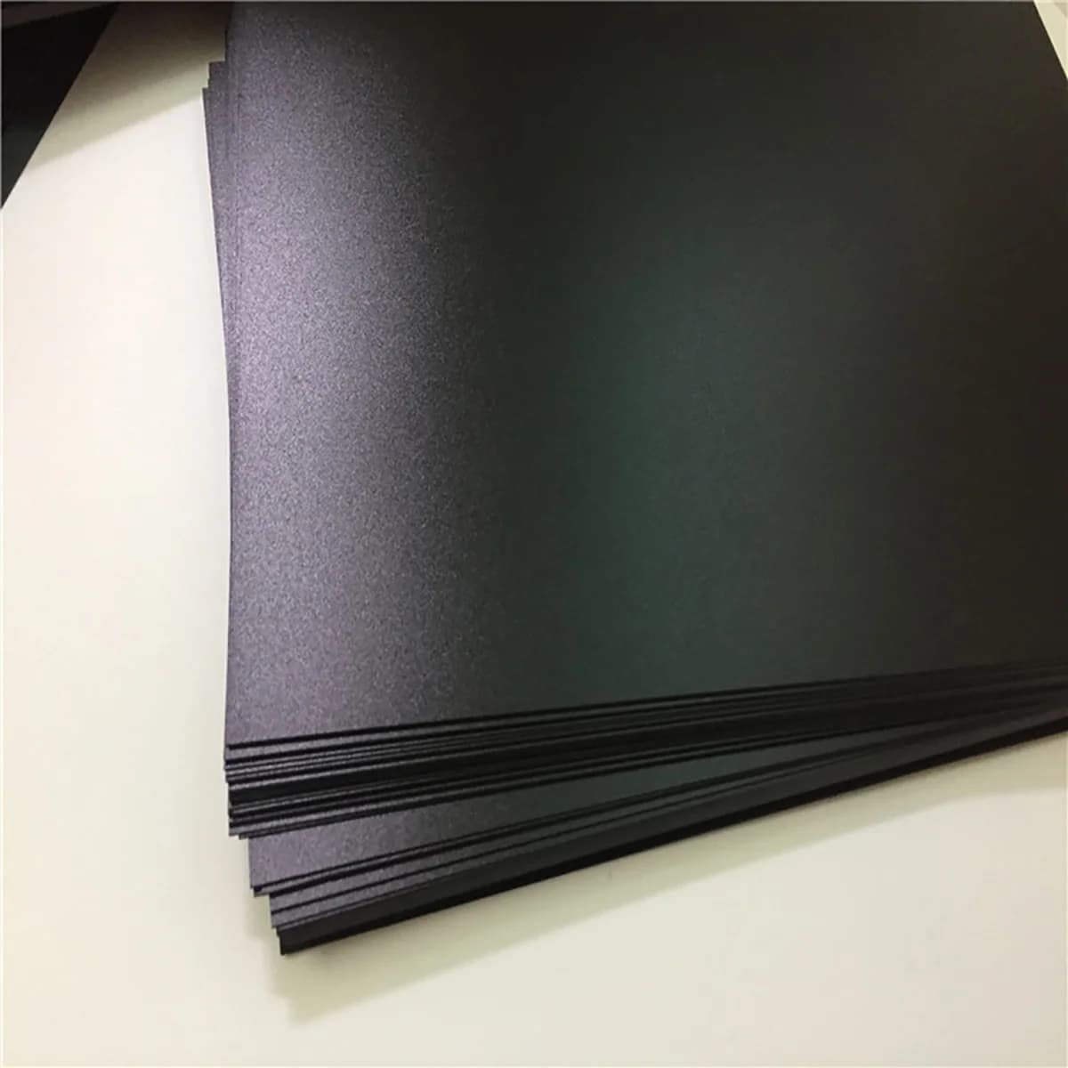 Rigid PVC Sheet Glossy Matte Surface Black White Thin Plastic Plate for DIY Model Craft Insulation, Custom Cut Supported