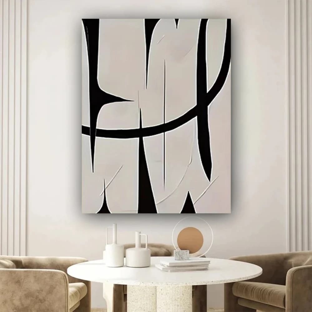 100% Hand Painted Abstract Oil Painting Original twisted lines Wall Art Picture On Canvas Mural For Living Room Home Decor Paint