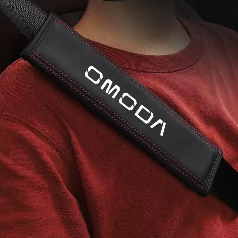 1Pc Car Seatbelt Shoulder Pad Car Leather Seat Belt Covers For Chery Omoda C5 5 fx 7 8 Pro Plus Omoda 5 7 8 Pro Plus