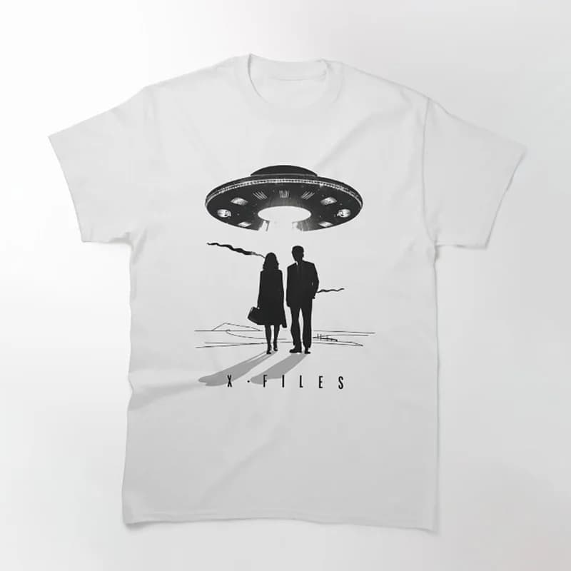 Believe Trust No One Vintage Sci fi tv series The X Files Gift t shirt 0305 Retro Alien movie Graphic clothes All size top S-6XL