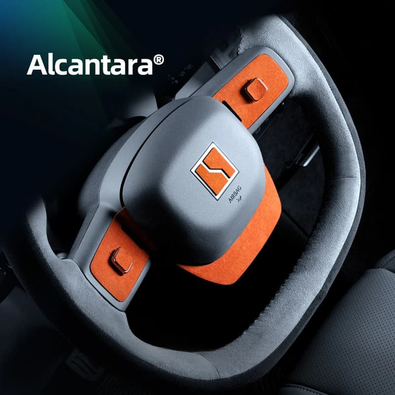 For Zeekr X Alcantara Steering Wheel Button Frame Trim Decorative Sticker Car Interior Accessories