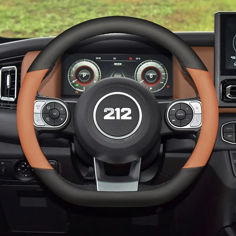 Leather Car Steering Wheel Cover for 212 T01 2024 2025 Accessories