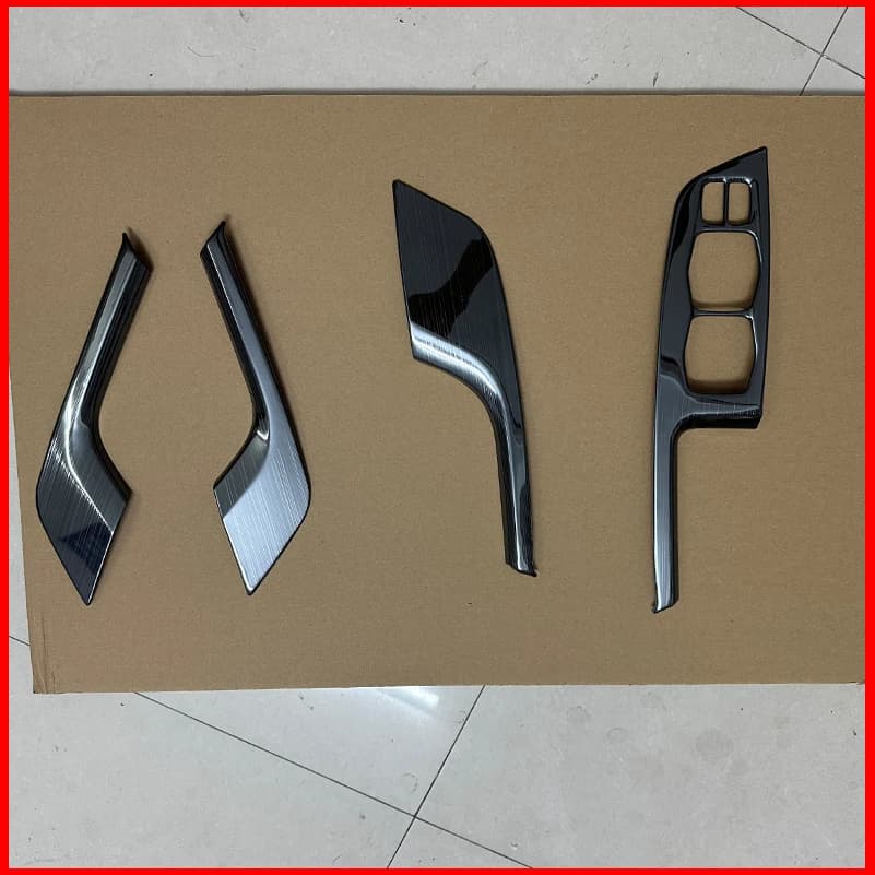 For Hyundai Santa Fe 2013-2017 Window Lift Control Panel Button Switch Cover Trim Decorative Frame Car Parts Accessories