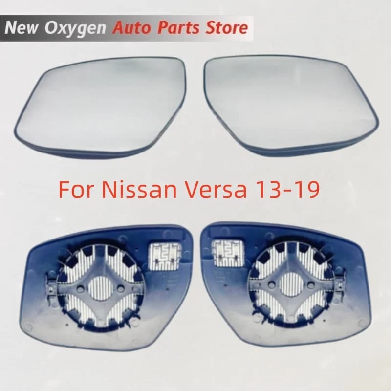 For Nissan Versa 13-19 Rearview Mirror, Side Mirror Lens, Anti-Reflective Mirror Glass, Heating Function