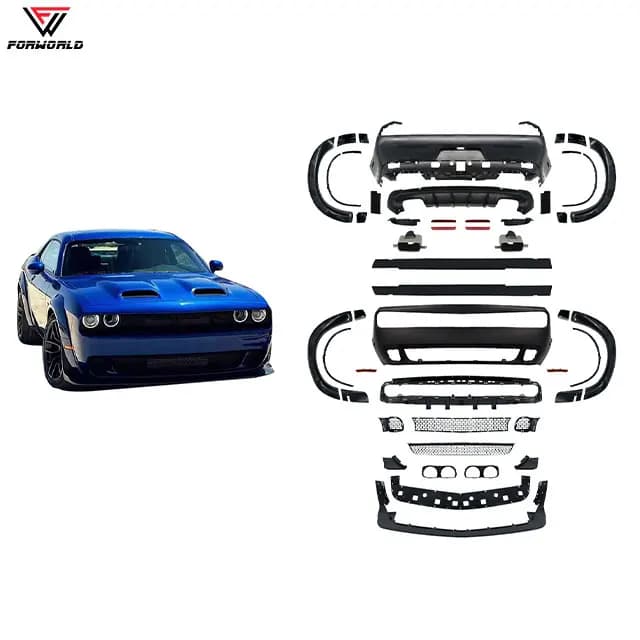 Manufacturing for   Challenger 08-14 to 15-23 SRT Car Full Body Kit with Front & Rear Bumper Grille New Condition Items-