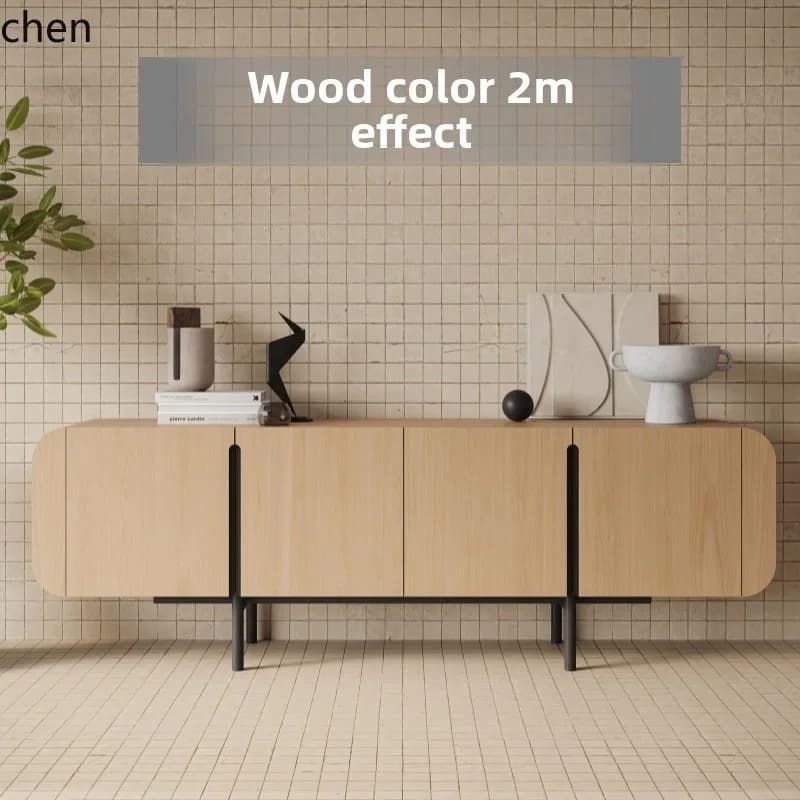 a6 Lacquered Sideboard Entrance Cabinet Entryway Living Room Solid Wood Storage Cabinet Decorative Cabinet Complete Set