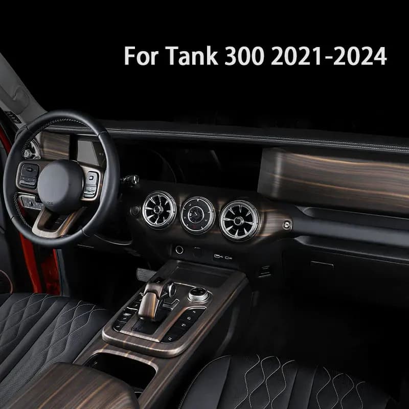 ABS Car Gear Shift Knob Frame Panel Decoration Cover Trim For GWM Great Wall Tank 300 2021 2022 2023 2024 Interior Accessories