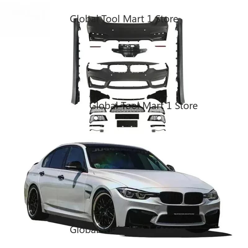 Car Parts Auto M3 Style Body Kit For 3 Series F30 F35 2013-2019 PP Material Car Bumper Front Rear Bumper Side Skirts