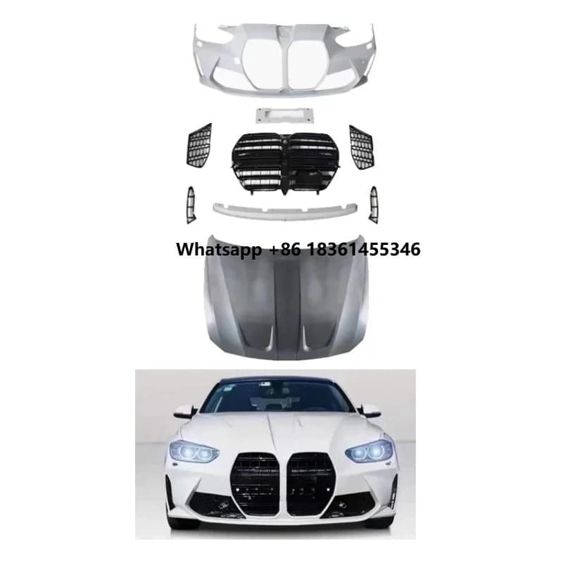 For 3 Series 320i 328i 33iI 335i 340 Factory Hot Selling F30 F35 Body Kit Change to M3 M4 Hood Body Kit PP Plastic Body Kits
