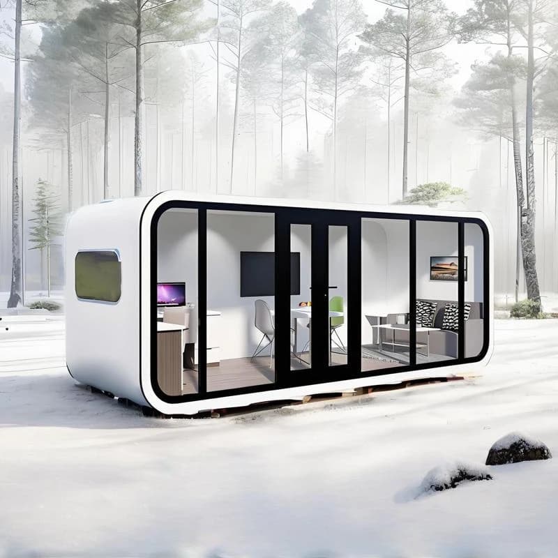 Prefab  Container Home Camping Pods with Bathroom Mobile Home