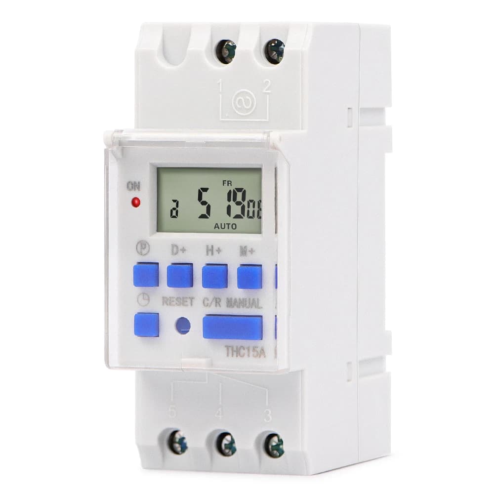 Programmable Timer Digital 16 Sets Intelligent Chip Time Control Switch With Lock Key for Charging Road Lighting