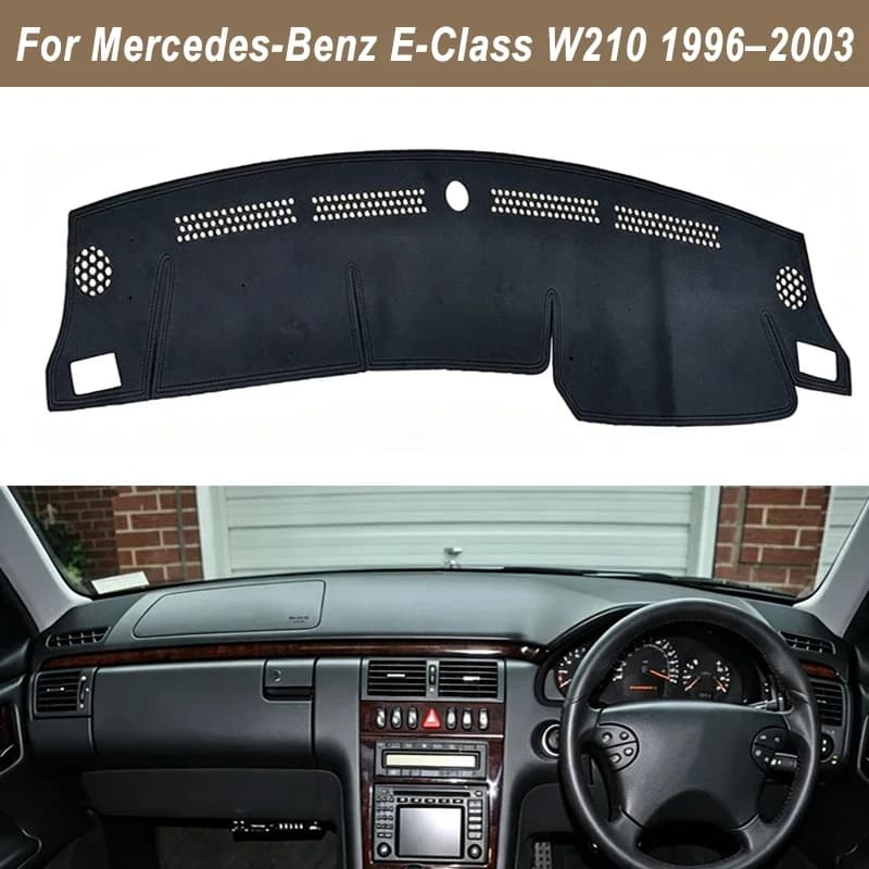 Dashboard Cover Dash Mat For Mercedes-Benz E-Class W210 1996-2003 Anti-Glare Non-Slip Sun Shade Interior Protector