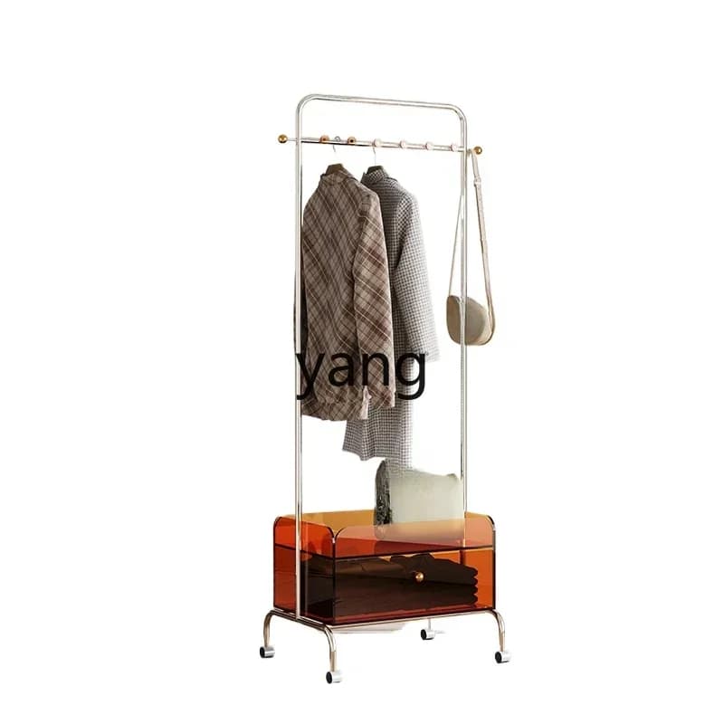 LH removable coat rack bedroom floor-to-ceiling household drying rack creative simple storage storage hanging clothes