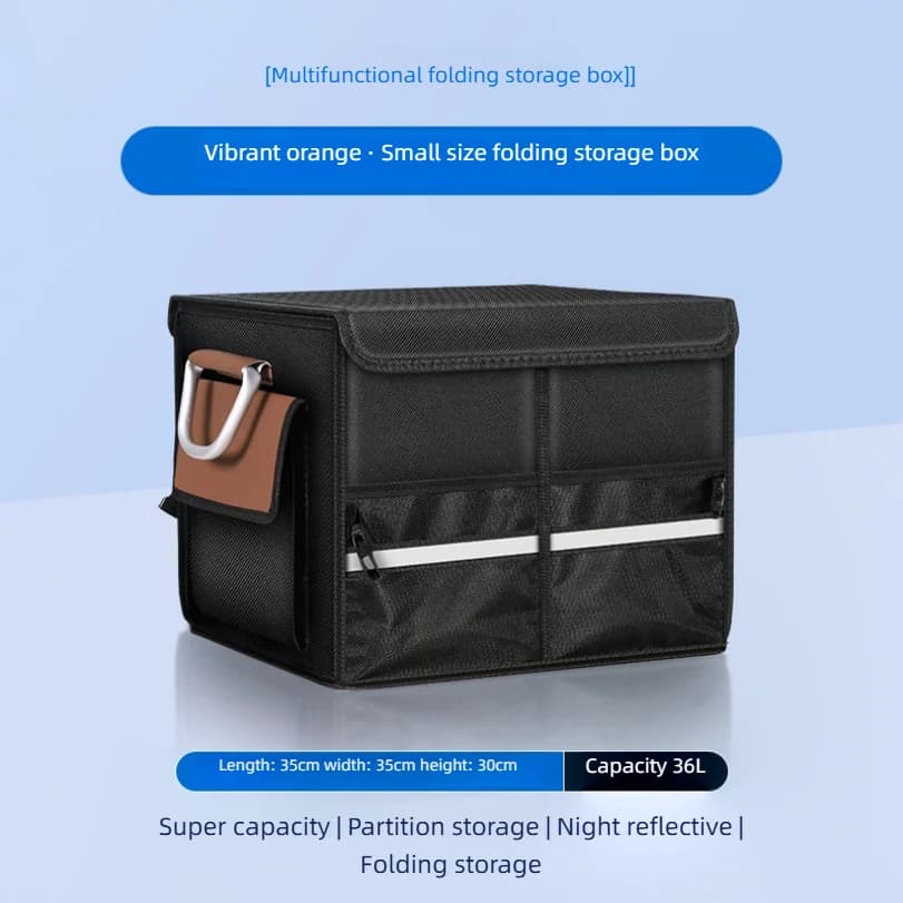 Automobile Trunk Storage Box Vehicle-mounted Storage Box Car Tail Box Foldable Storage Box For Cars Storage Container