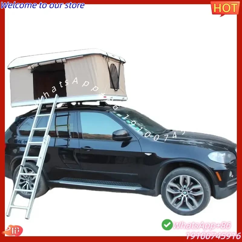 2026Hot High Quality Customized SUV Rooftent Fiberglass 4 Person Car Camping Roof Tent Hard Shell