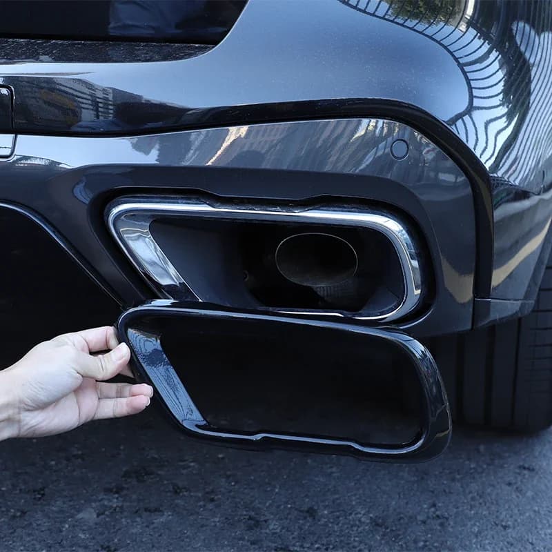 For BMW X5 G05 X7 G07 2019-2021 M Sport Stainless Version Car Pipe Throat Exhaust Outputs Tail Frame Trim Cover Auto Accessories