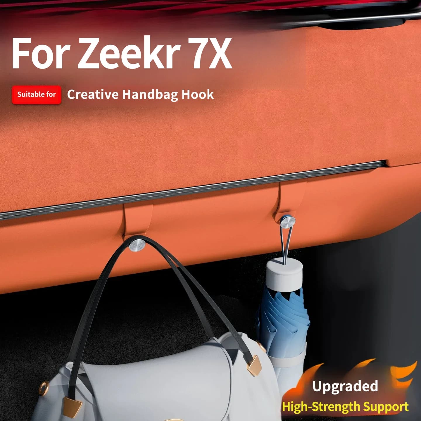 For ZEEKR 7X 2025 2026 Glove Box Hook, Passenger Car Hook for Storage, Interior Decoration Accessory Car interior accessories