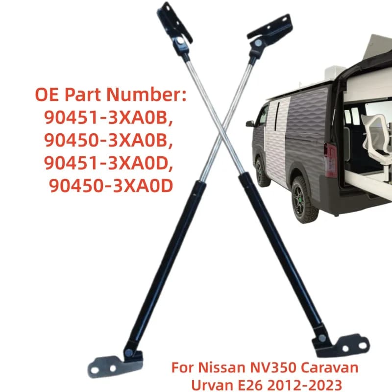 Car Rear Tailgate Boot Gas Struts Supports Spring 90451-3XA0B Replacement Parts For Nissan NV350 Caravan Urvan E26 2012-2023