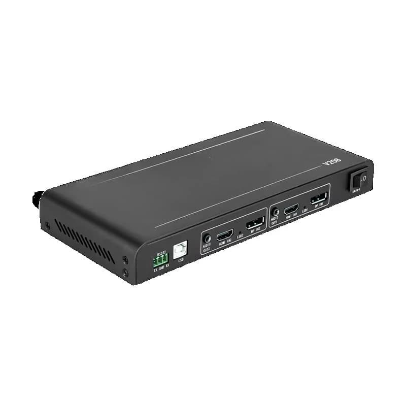 custom resolution 12V2A HDMI video wall controller professional audio video lighting 1x8 resolution support 8k video