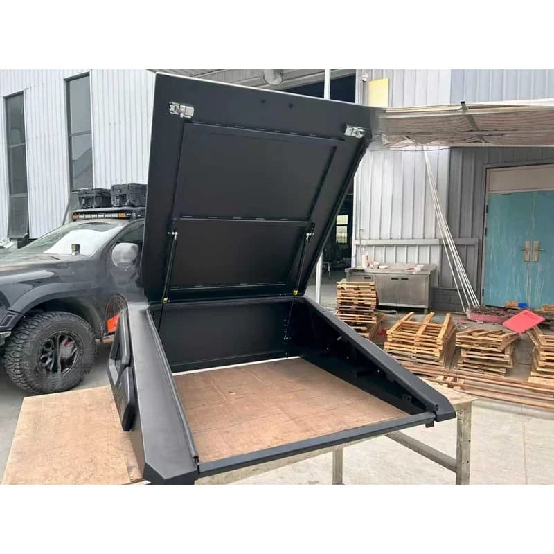 High Quality Manganese Steel Manual Waterproof Lockable Fold Tonneau Cover Bed Accessories