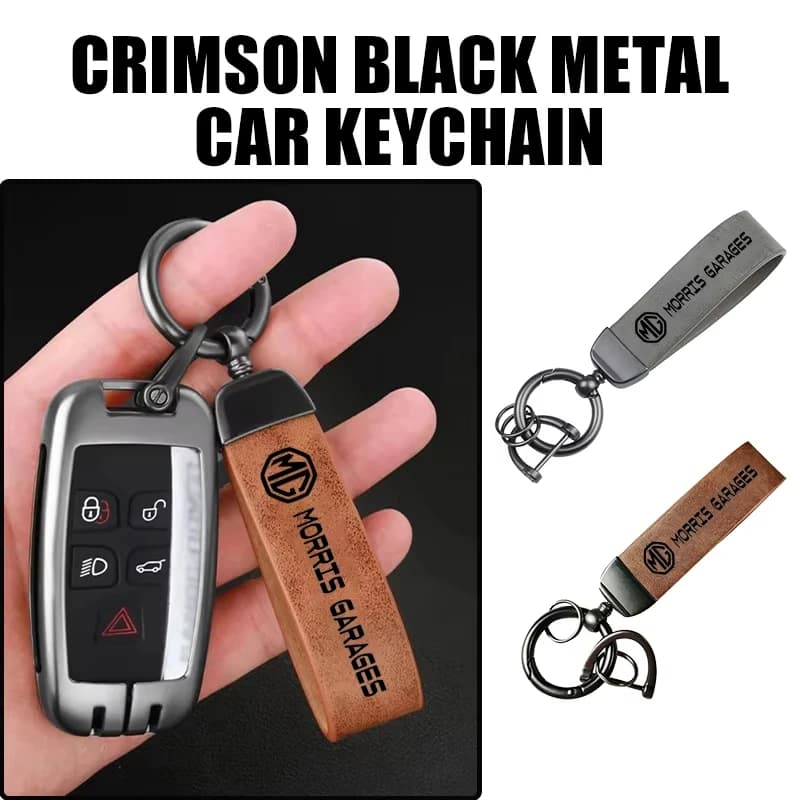 Car Keychain Key Ring Metal Pendant Decorative Key Holder Auto Accessories For MG ZS MG4 EV MG HS MG3 MG5 EV Marvel R MG ONE
