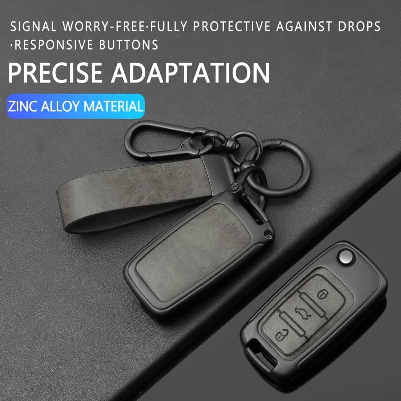 Alloy Car Key Case Cover for VW Volkswagen Polo Tiguan Passat B5 B6 B7 Golf 4 5 6 MK6 Jetta Lavida Skoda Octavia Seat Leon Altea