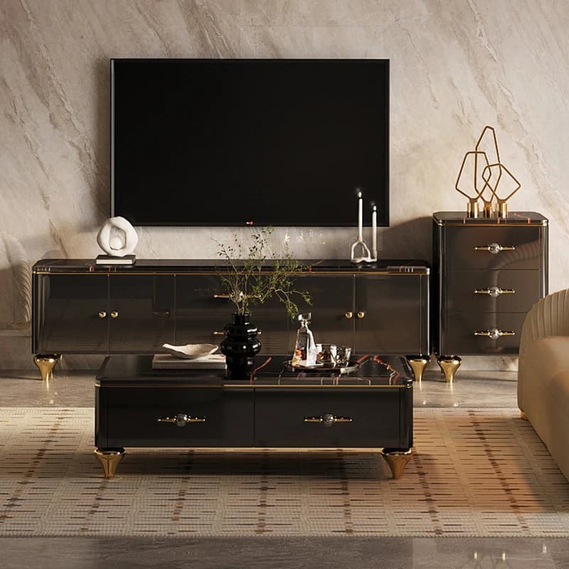 Classic Italian Tv Cabinet Living Room Black Japanese Unique Living Room Tv Stands Designer Mueble Televisor Furniture For Home