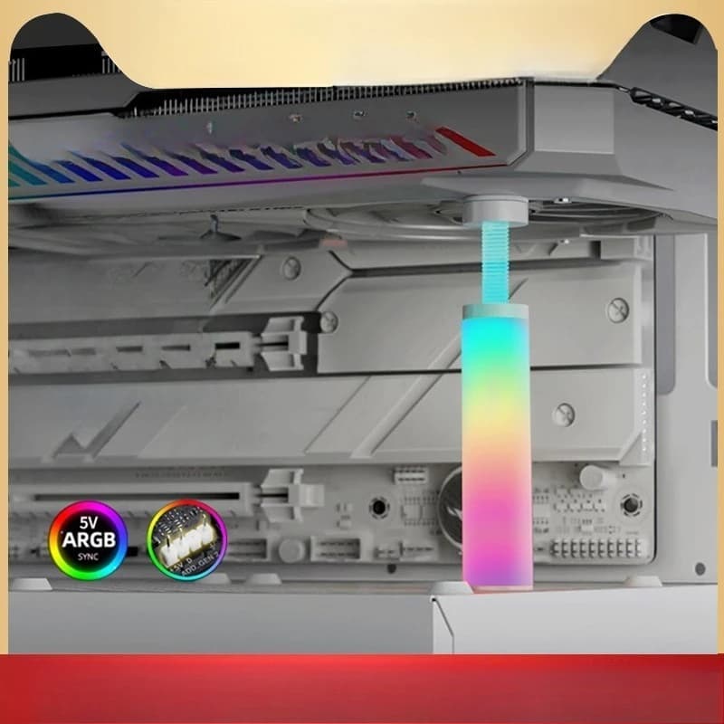 Computer graphics card bracket support frame, host desktop, sea view room bracket, aluminum alloy magnetic attraction