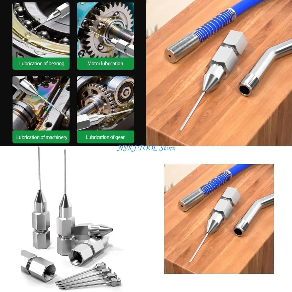 L8RC Grease Injection Tip Filter Equipped Smooth Oil Flows Grease Needle Dispenser