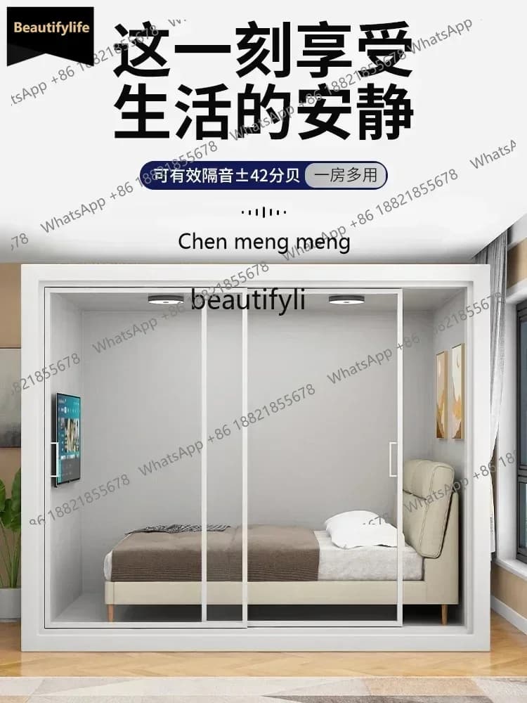 Y183FF Household sleeping cabin Indoor soundproof room Recording studio Mobile soundproof compartment Drum piano room