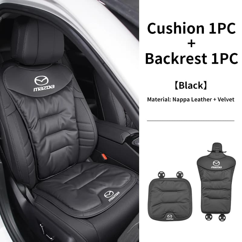 Car Seat Velvet Cushion Leather Backrest Seat Cover Accessories For Mazda 6 3 CX5 5 2 323 CX7 Demio Atenza Axela MX30 CX30 CX3 C