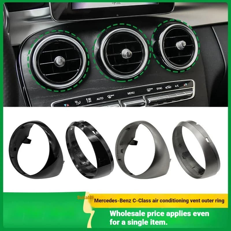 It is suitable for Mercedes-Benz C-class GLC-class front air conditioning outlet outer ring W205 W253 air conditioning grille ou