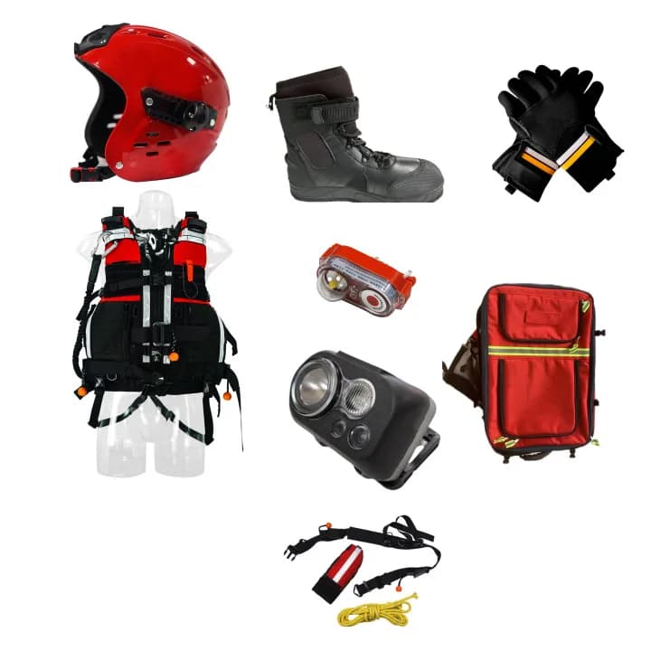 Water rescue set (including 1 water rescue helmet, 1 pair of water rescue gloves