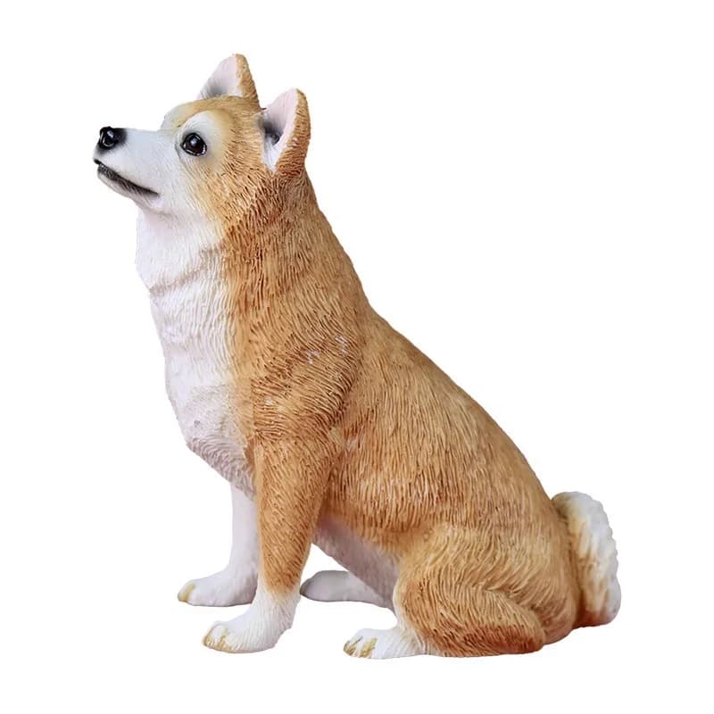 Model play Japanese Shiba Inu simulation dog model Internet celebrity car ornament 1/6 figure doll Akita
