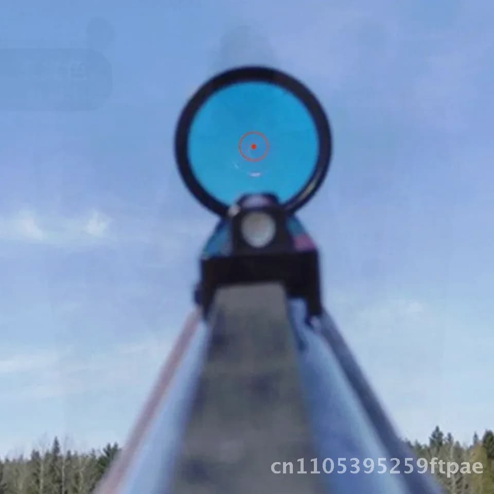 Holographic Sight Scope Tactical Red Green Fiber Sight Holographic Sight Fit Gun Accessory for Scope Shotgun Hunting