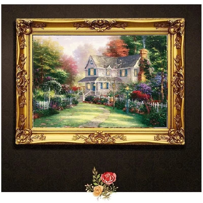 European Decorative Solid Wood Photo Frame, Oil Painting Frame, Photography Prop, Retro Mirror Frame