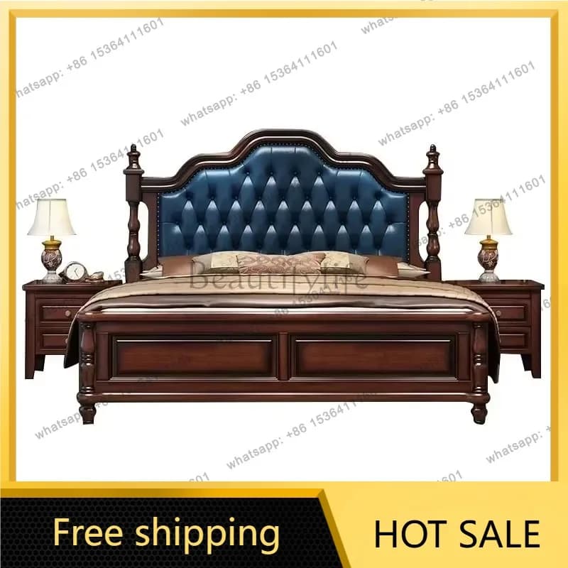 FG Modern Waterproof Space Bed Frame Full Size Bedframe Monster Double Bed Headboards Daybed High Cama De Matrimonio Furniture H