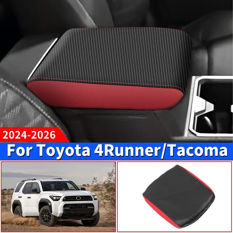 For Toyota 2024 2025 2026 Tacoma 4Runner Armrest Box Protective Cover Dust-Proof Scratch-Proof Car Interior Upgrade Accessories
