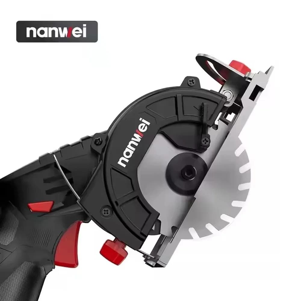 21V Brushless Electric Circular Saw Cordless Woodworking Round Saw Power Tool for Cutting Wood Efficient DIY and