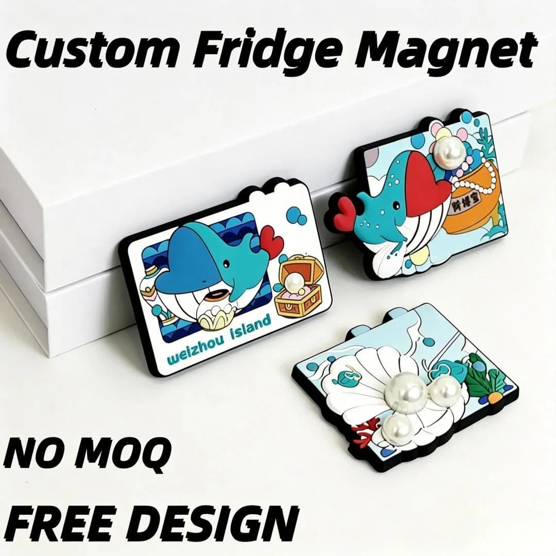 Promotional Custom Eco-friendly Durable Cute 3D Refrigerator Magnet Home Decor Tourism Souvenir PVC Fridge Magnets