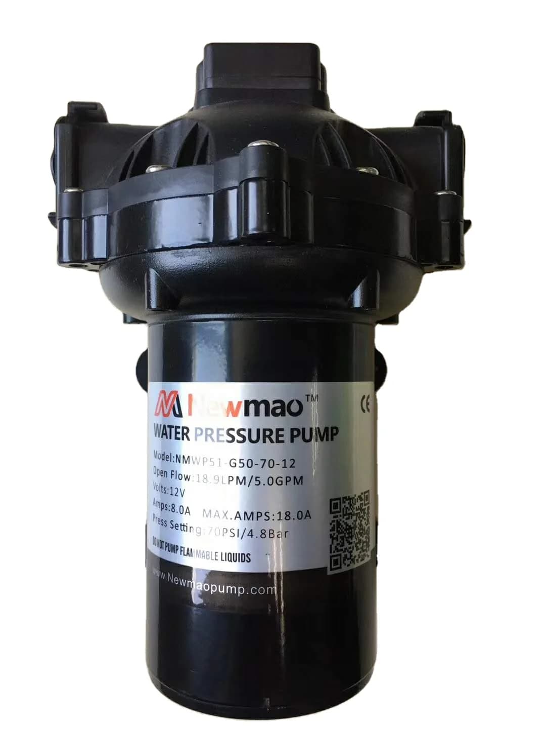 12 Volt 18.9lpm 60psi Diaphragm Pump Electric  RV Marine Self Priming  Pump